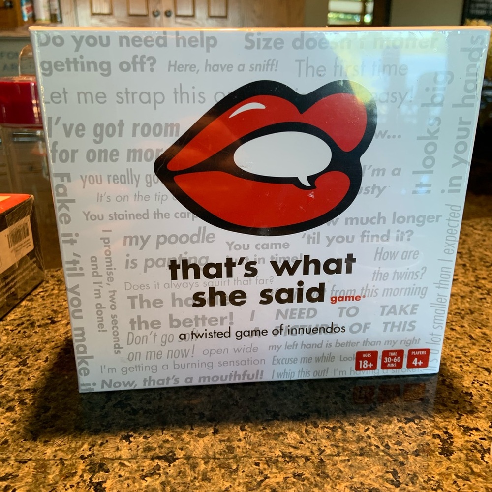 That’s what she said game